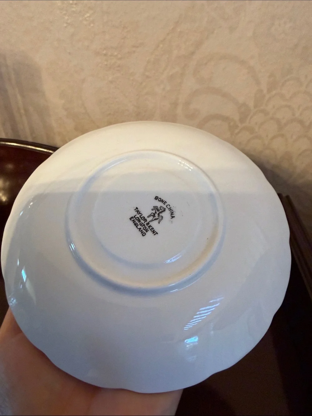 Rare England Bone China Taylor & Kent tea cup and saucer set